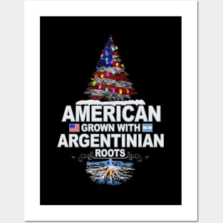 Christmas Tree  American Grown With Argentinian Roots - Gift for Argentinian From Argentina Posters and Art